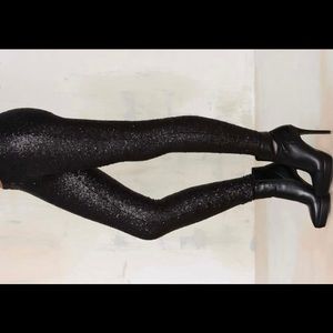 Super cool Amuse black sequin pants. NWT, size M